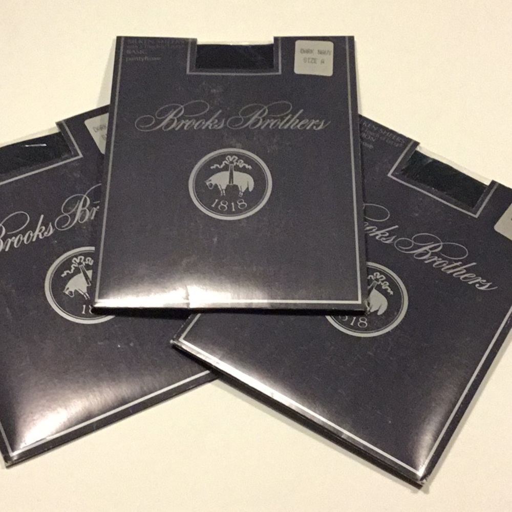 Brooks brothers dark navy pantyhose - set of 3